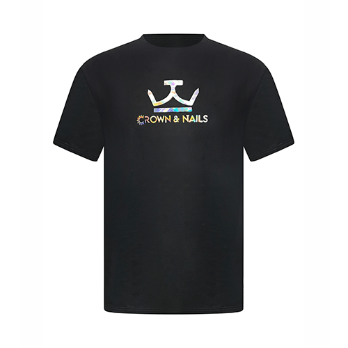 CROWN & NAILS REFLECTIVE LOGO T-SHIRT