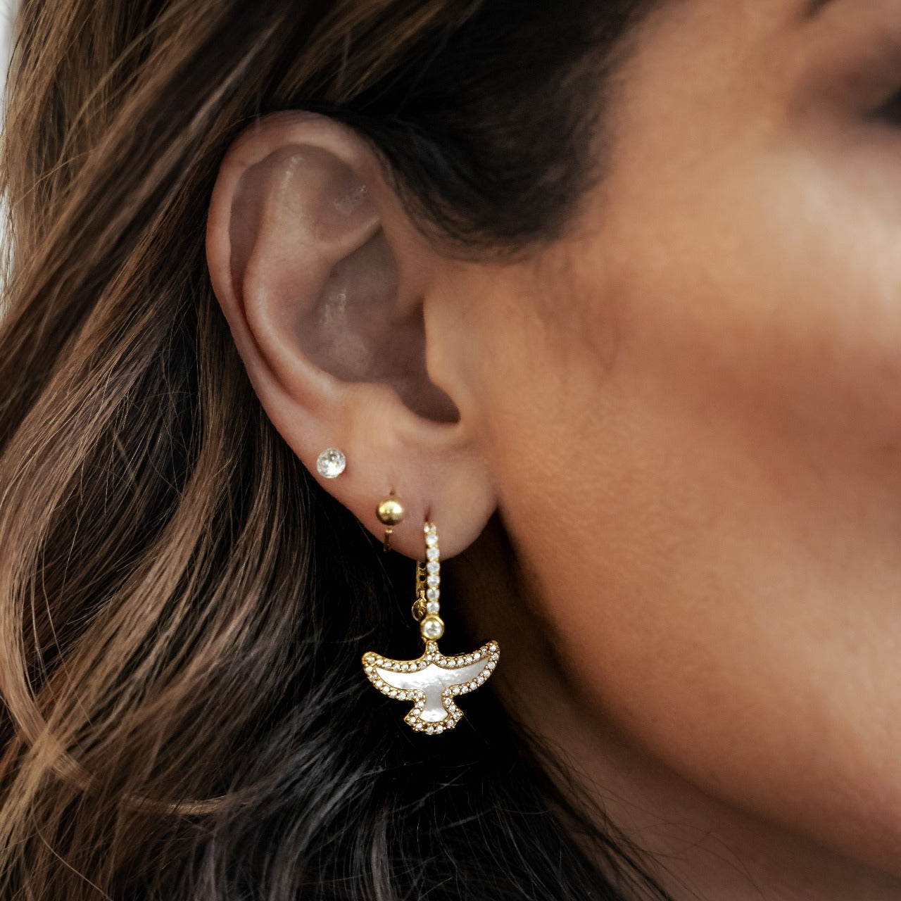 Freedom Earrings Crown Nails in USA