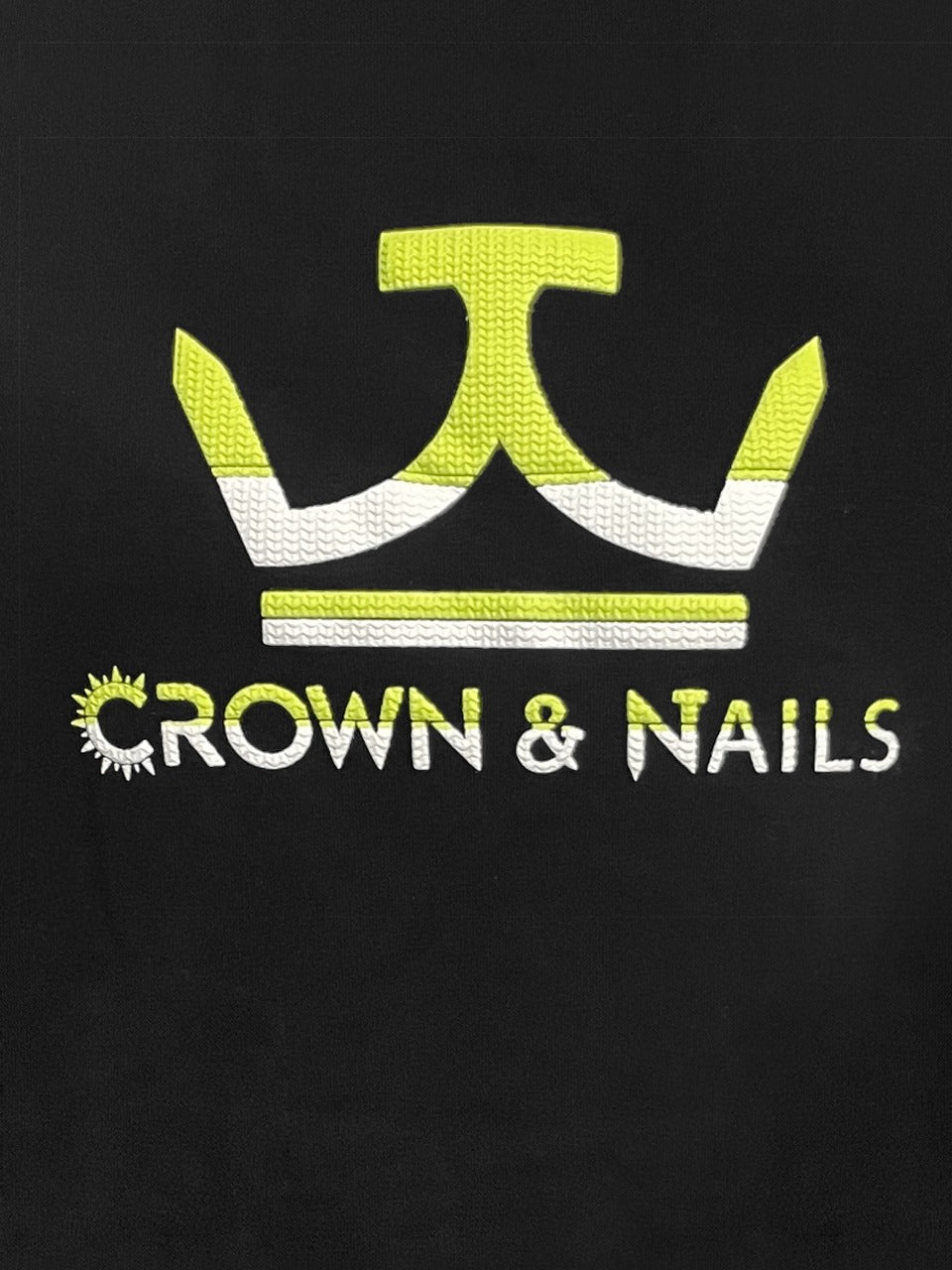 Crown and Nails Textured Logo T-shirt Taup
