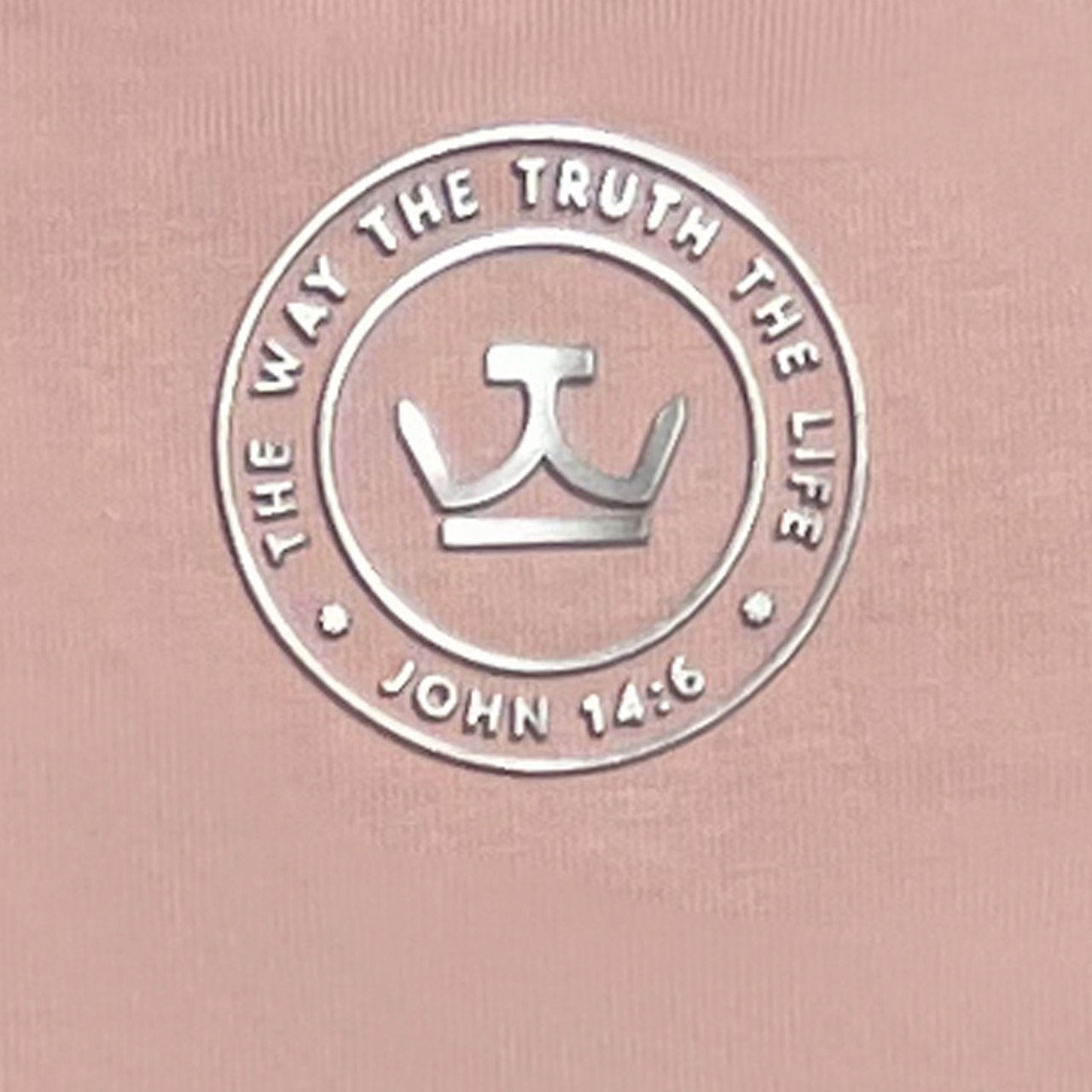 Crown and Nails Textured Logo T-shirt Taup