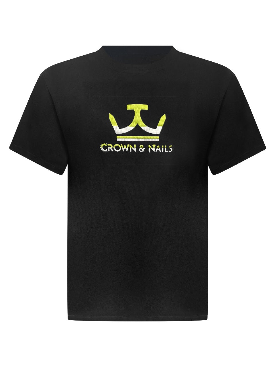 Crown and Nails Textured Logo T-shirt Taup